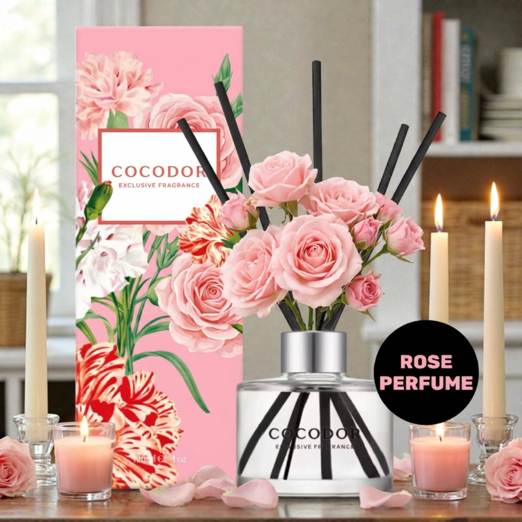 COCODOR - Carnation Diffuser Rose Perfume - Difuzér s karafiátem a vůní růže - 120 ml