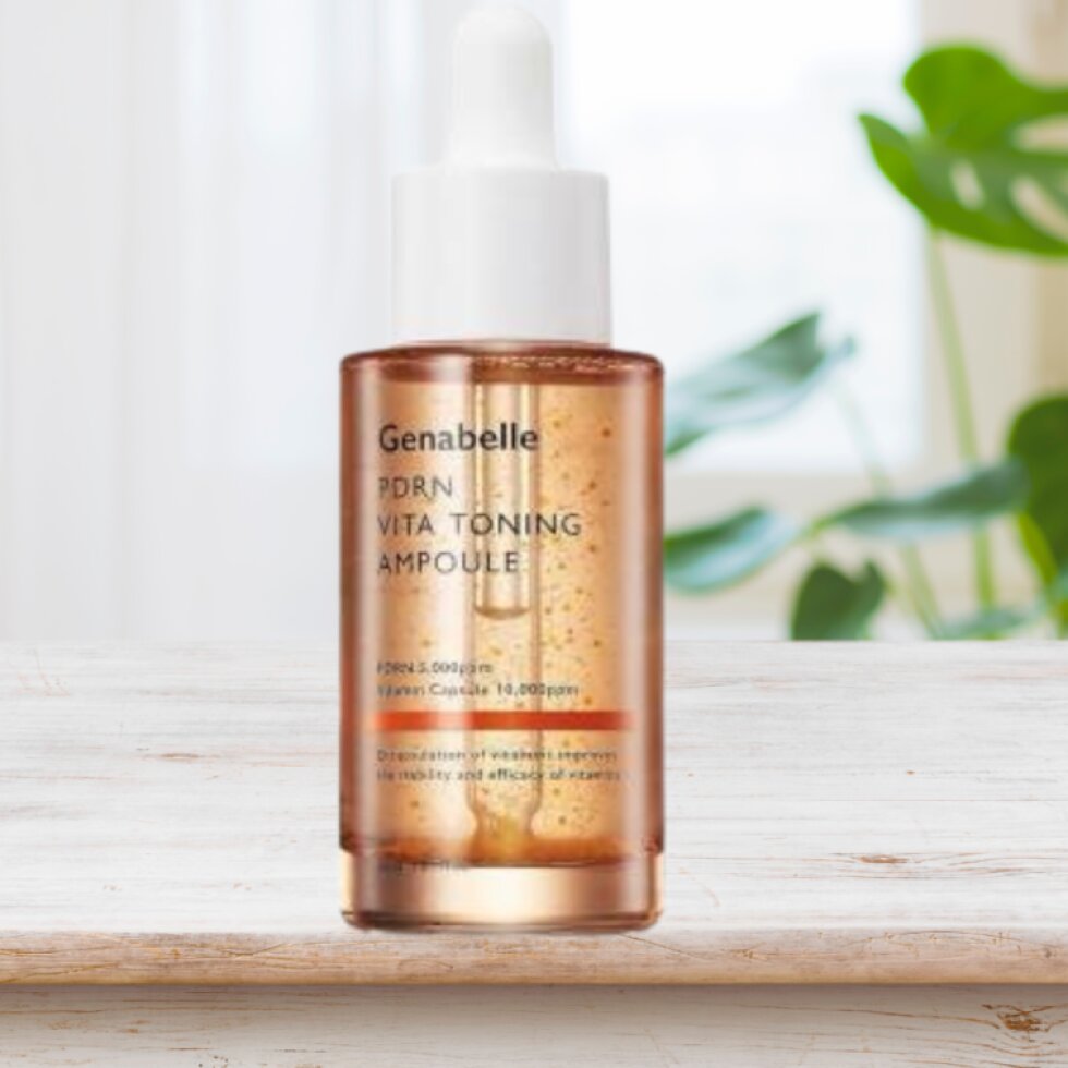 GENABELLE - PDRN Vita Toning Ampoule - Rozjasňující ampule s PDRN, vitamínovými kapslemi a komplexem hydratačních látek - 30 ml