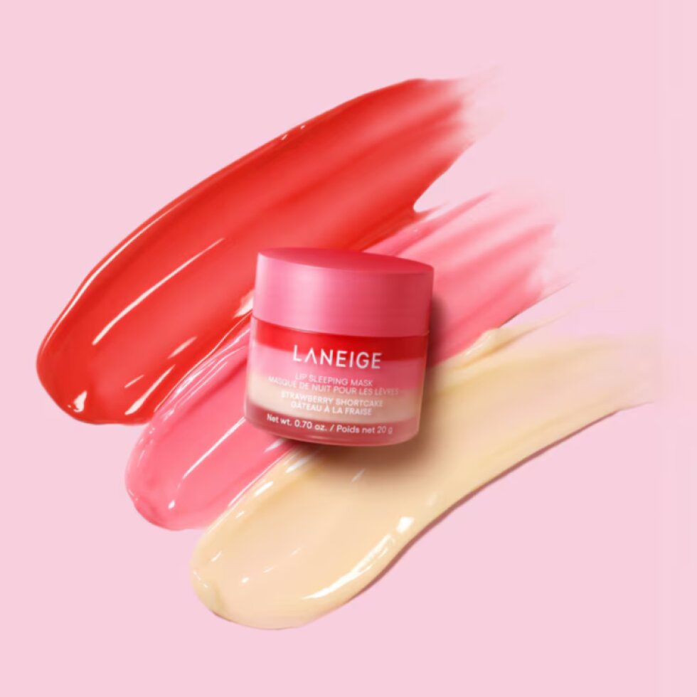 LANEIGE - Lip Sleeping Mask Strawberry Shortcake - Noční maska na rty v limitované příchuti jahodového dezertu - 20 g