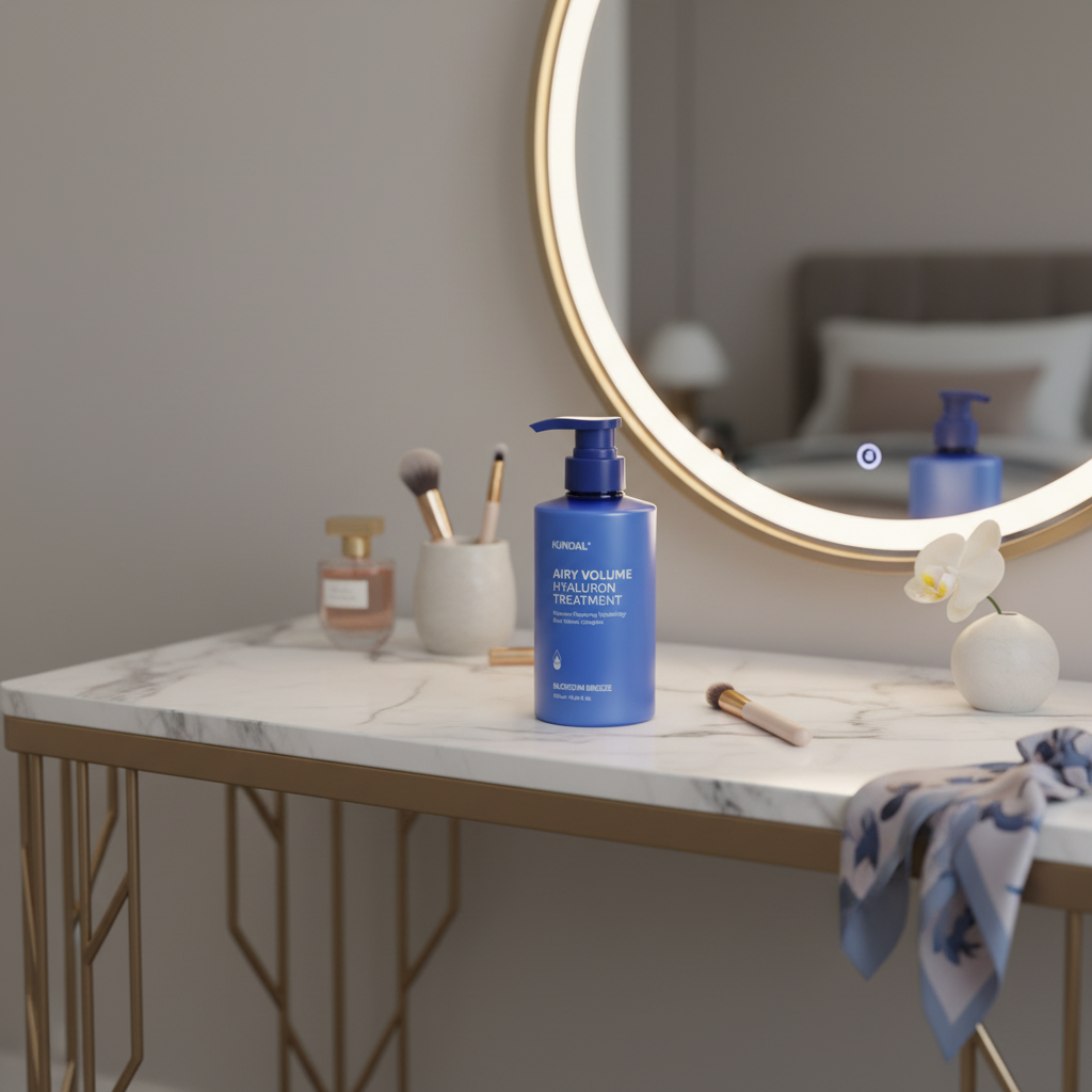 Kundal Airy Volume Hyaluron Treatment - Hydratační objemový kondicionér s vůní BLOSSOM BREEZE - 500 ml