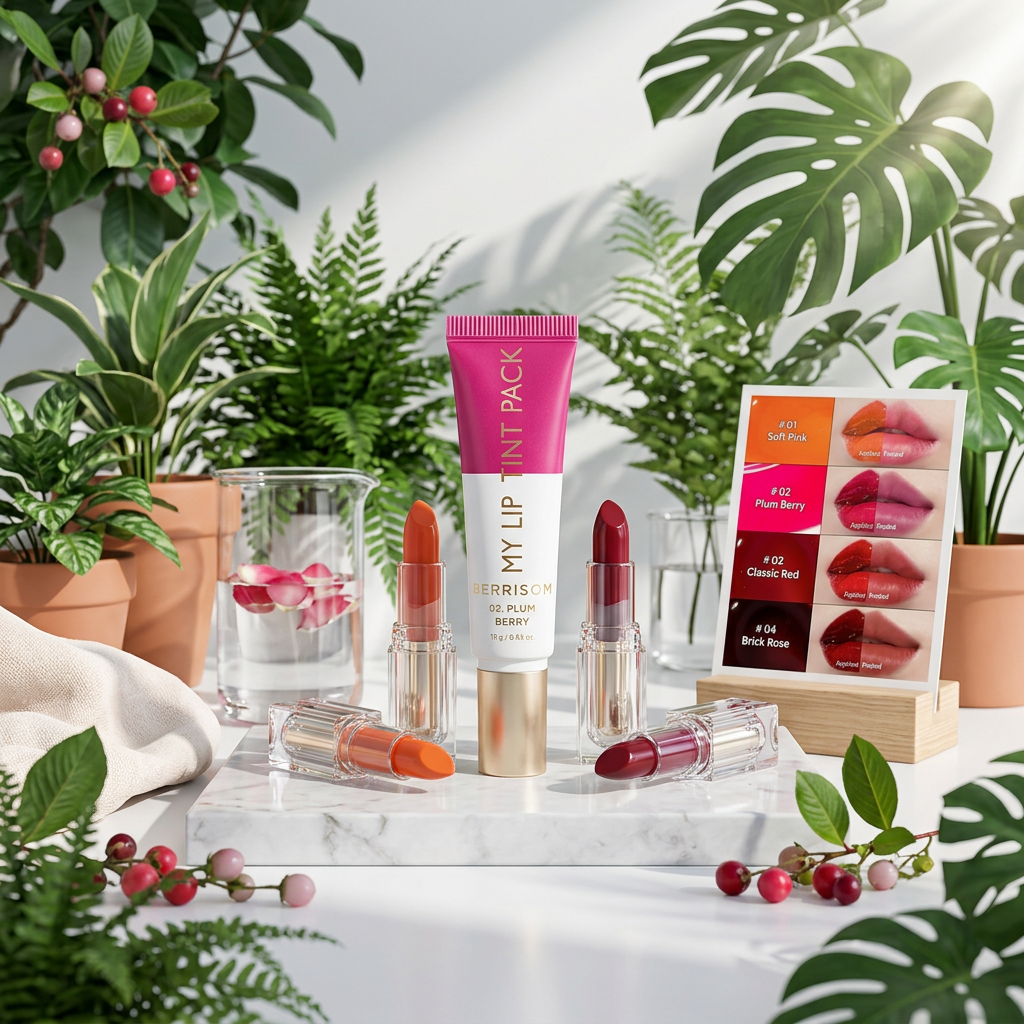 BERRISOM - My Lip Tint Pack 02 Plumb Berry - Zabarvený, slupovací tint na rty - 15 g