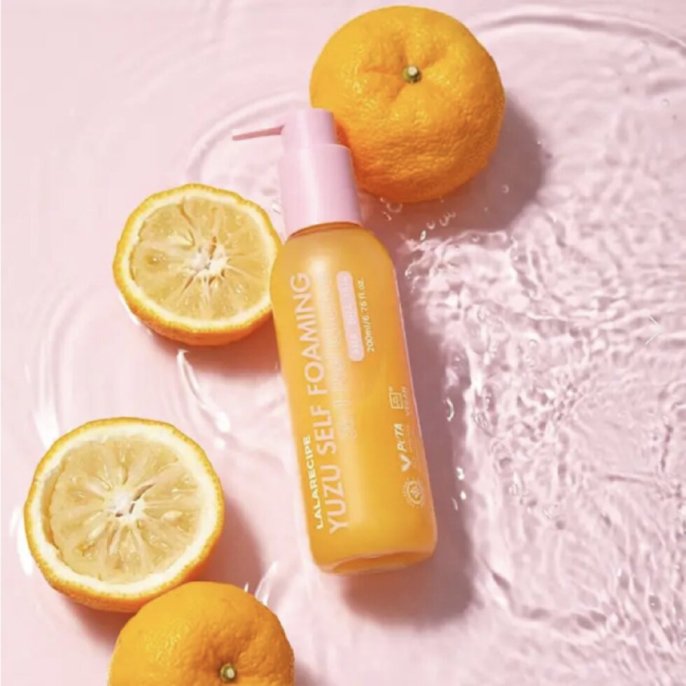 LALARECIPE - Yuzu Self Foaming 3in1 Peel Cleanser - Samo-pěnící exfoliační čisticí gel 3v1 s Yuzu - 200ml