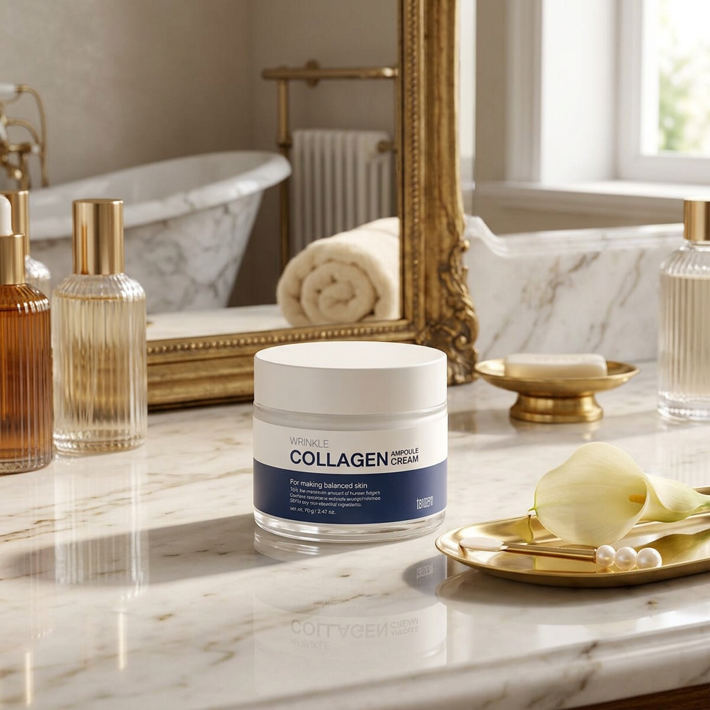 TENZERO - Wrinkle Collagen Ampoule Cream 2X - Ampulkový kolagenový krém proti vráskám se zdvojenou koncentrací kolagenu - 70 g