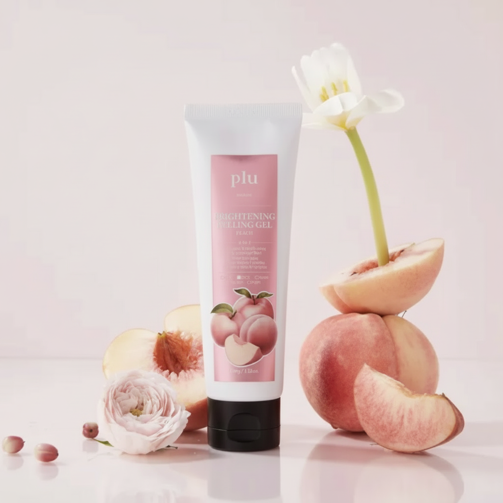 PLU - Glowing Facial Peeling Gel Peach - Rozjasňující pleťový peelingový gel s broskví - 100 ml