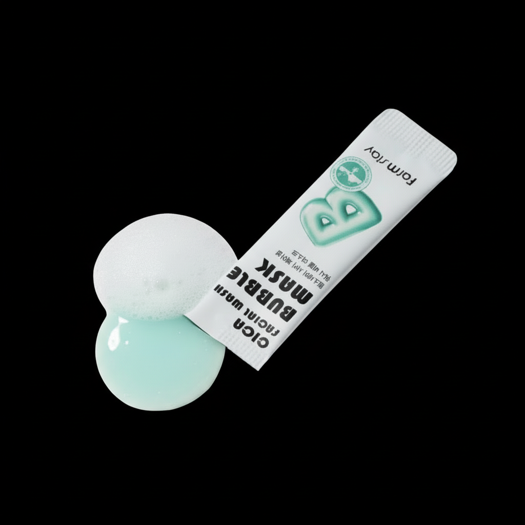 FARM STAY - Cica Facial Wash Bubble Mask - Bublinková maska s centellou - 20 x 5ml