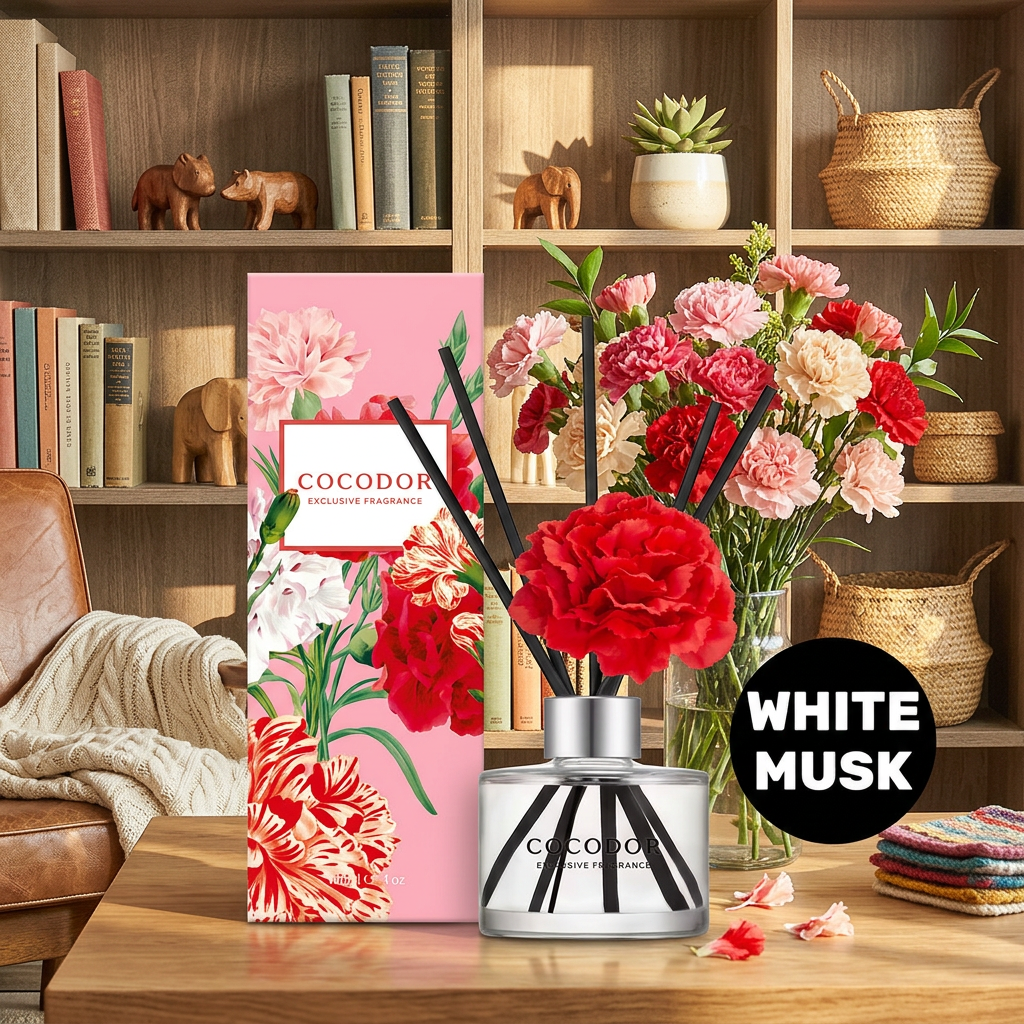 COCODOR - Carnation Diffuser White Musk - Difuzér s karafiátem a White Musk - 120 ml