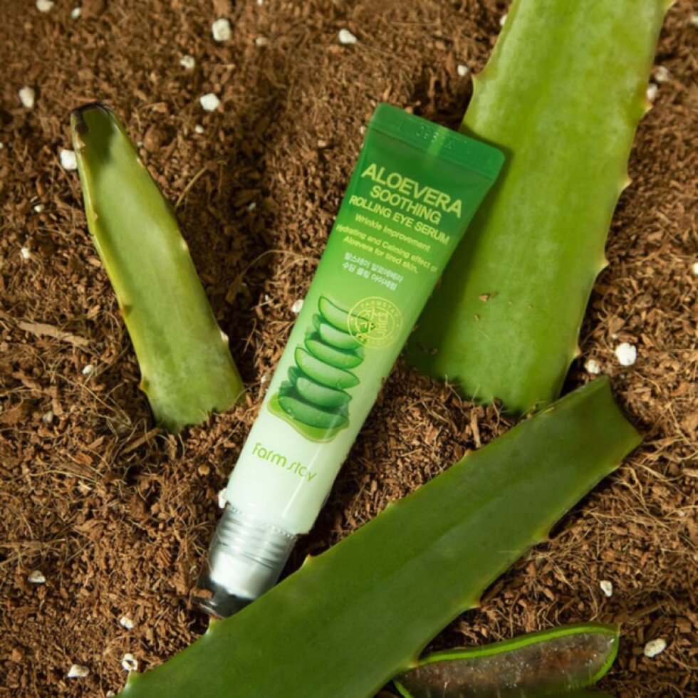 Farm Stay - Aloe Vera Soothing Rolling Eye Serum - Oční Sérum s Aloe Vera - 25ml
