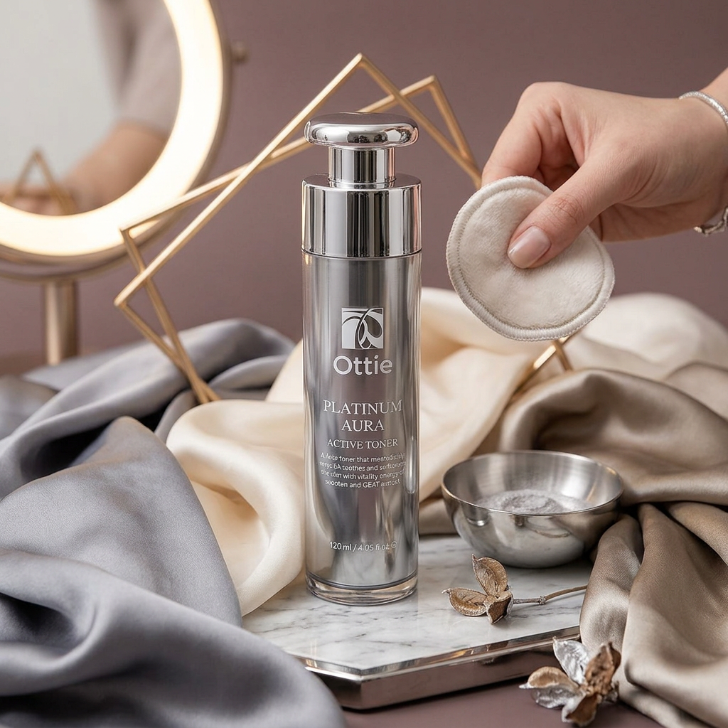 OTTIE - Platinum Aura Active Toner - Platinové tonikum pro okamžitou hydrataci a zlepšení pleti -120 ml