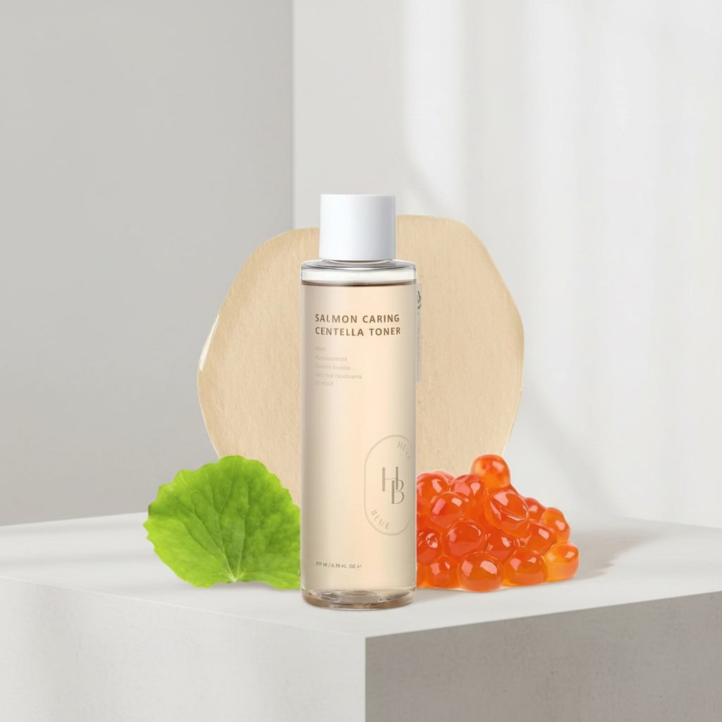 HEVEBLUE - Salmon Caring Centella Toner - Hydratační a zklidňující toner s PDRN a pupečníkem asijským - 200 ml