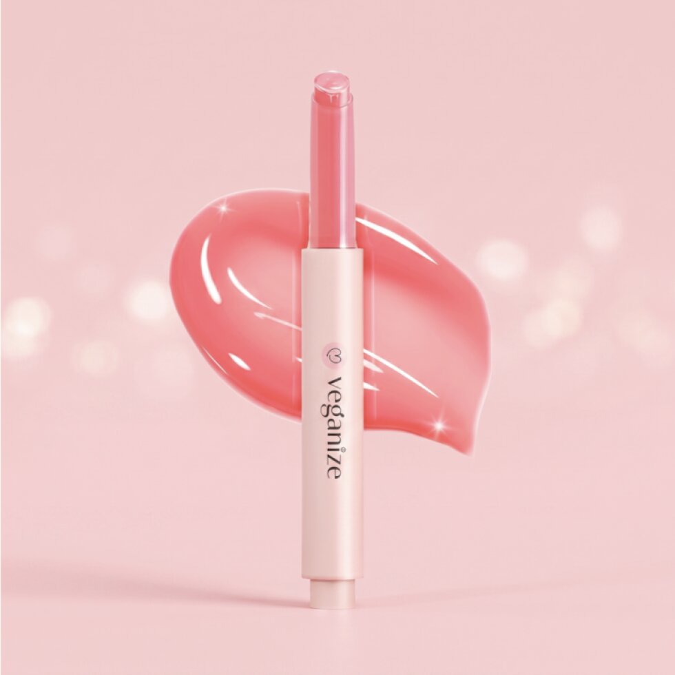 VEGANIZE - Collagen Lip Glass Balm 03. Candy Apple - Kolagenový balzám na rty - 1,8 g