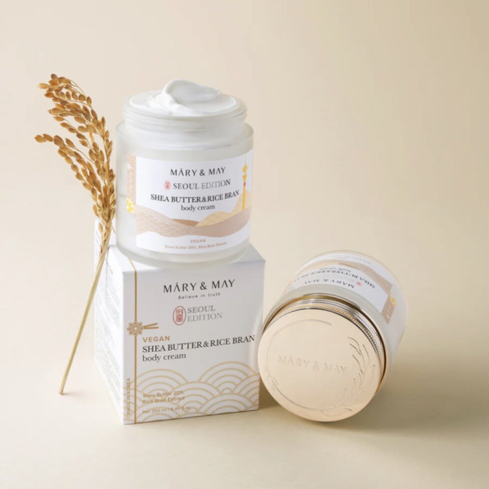 Mary&May - Shea Butter & Rice Bran Hand Cream - Krém na ruce s bambuckým máslem a rýžovými otrubami - 250 ml