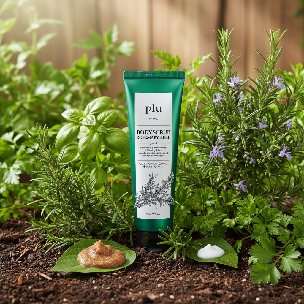 PLU - Body Scrub Rosemary Herb - Tělový peeling Rosemary Herb - 200 g