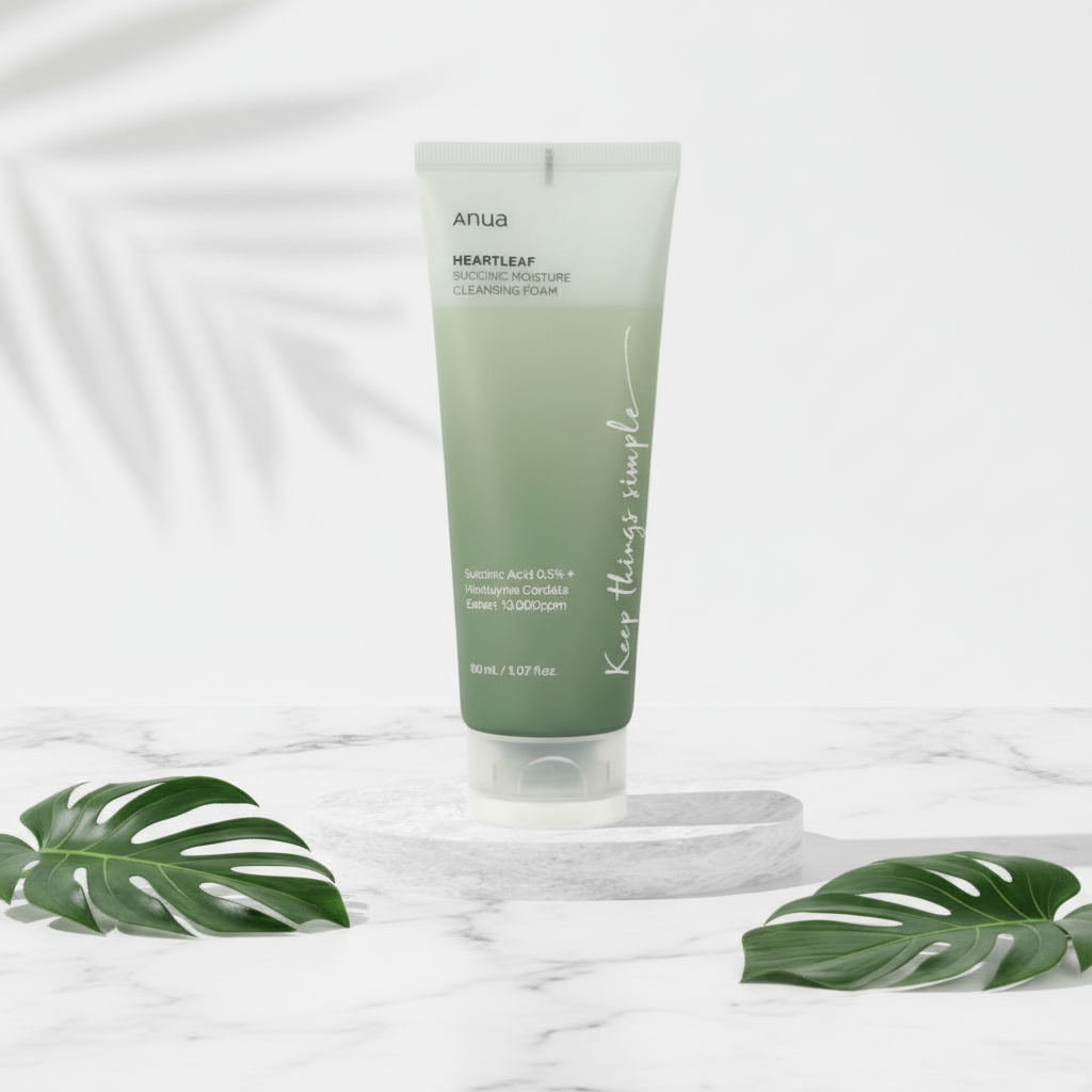 ANUA - Heartleaf Succinic Moisture Cleansing Foam - Hydratační čisticí pěna - 150 ml
