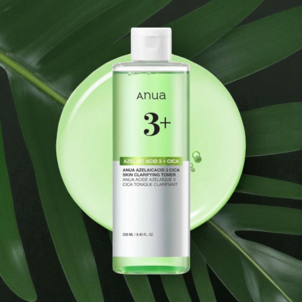 ANUA - Azelaic Acid 3 Cica Skin Clarifying Toner - Toner na čištění pleti s 3% azelainovou kyselinou a Cica - 250 ml