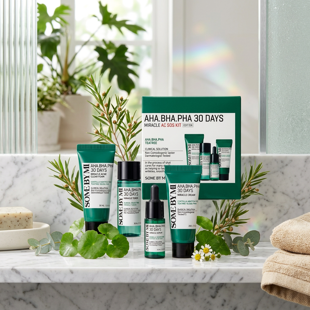 SOME BY MI - Aha-Bha-Pha 30 Days Miracle Ac S.O.S Kit - Sada s AHA, BHA a PHA kyselinami pro čistou pleť