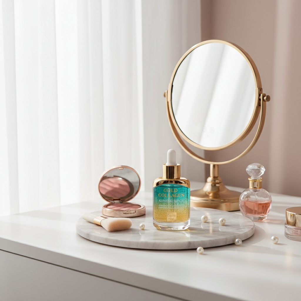 Farm Stay - Gold Collagen Nourishing Ampoule - Vyživující kolagenová ampule /sérum - 35 ml