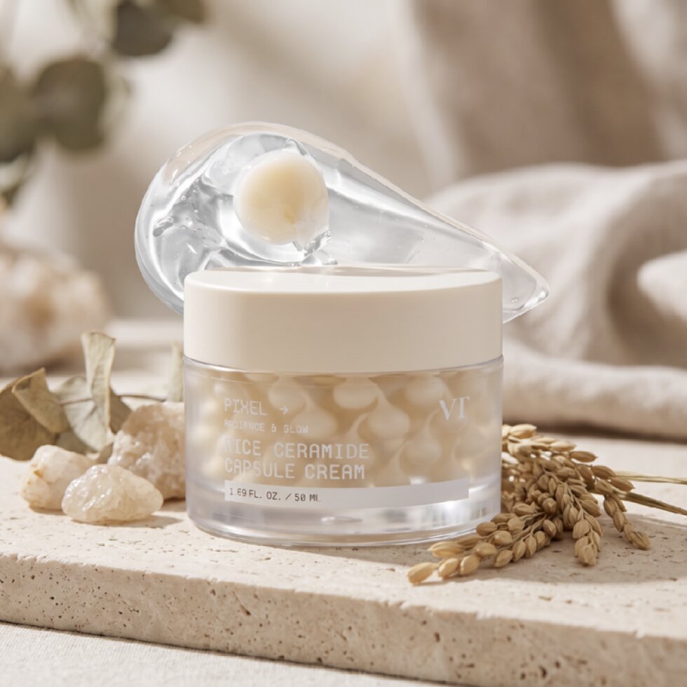 VT - Rice Ceramide Capsule Cream - Regenerační krém s rýžovým extraktem, ceramidy a kapslemi - 50 ml