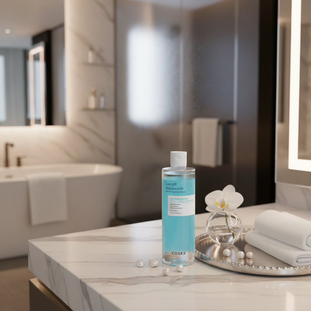 COSRX Low pH Niacinamide Cleansing Water - Micelární voda s niacinamidem a nízkým pH - 400 ml