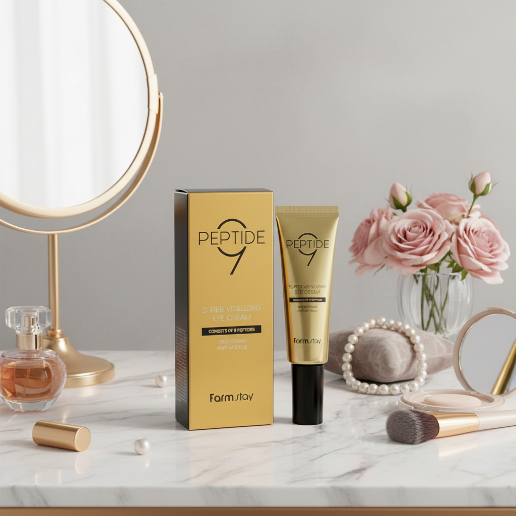 FARM STAY - Peptide9 Super Vitalizing Eye Cream - Oční krém proti stárnutí s peptidy - 50 ml