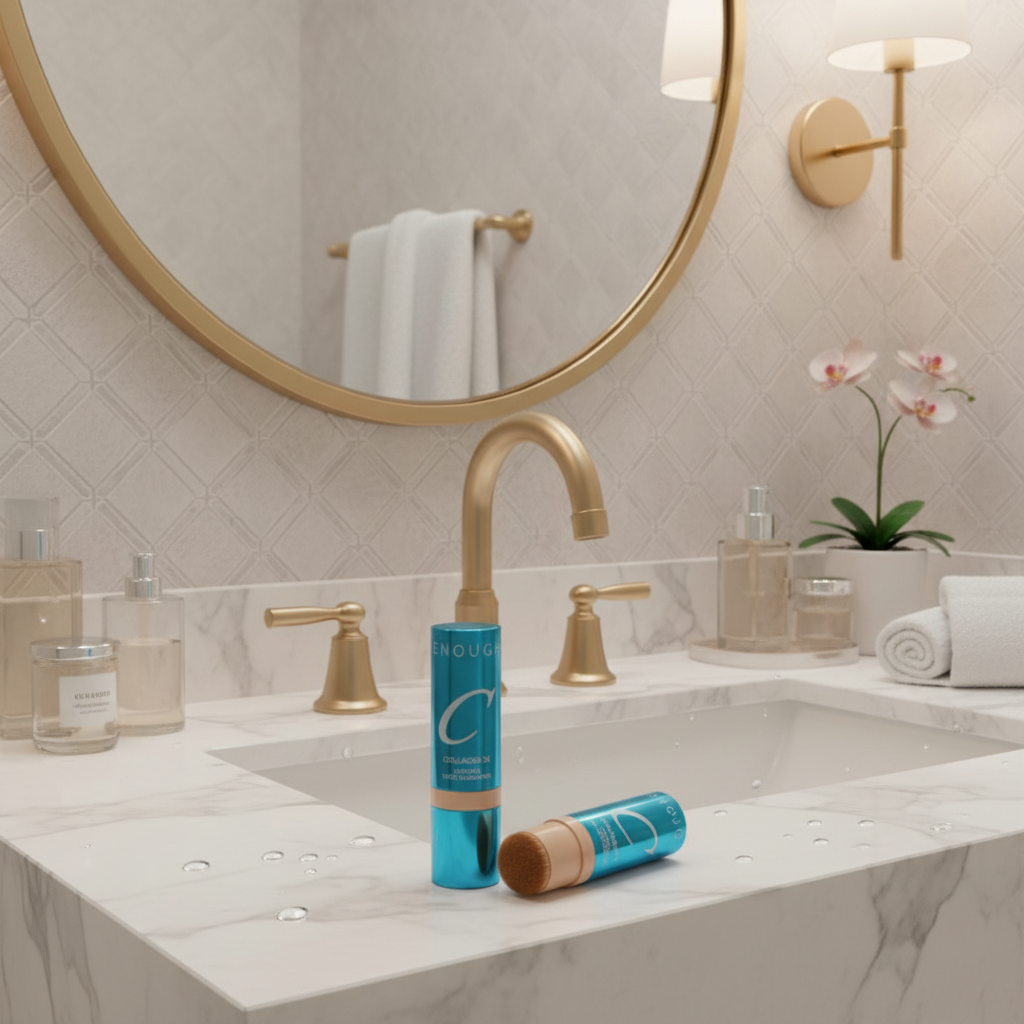 ENOUGH - Collagen 3X Moisture Stick Foundation SPF50 #21N - Kolagenový make-up v tyčince s praktickým štětcem - 14 g