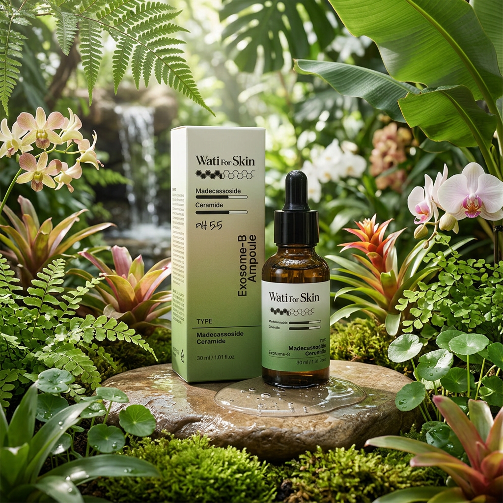WATI FOR SKIN - Madecassoside Ceramide Exosome-B Ampoule - Zklidňující a regenerační ampule - 30 ml
