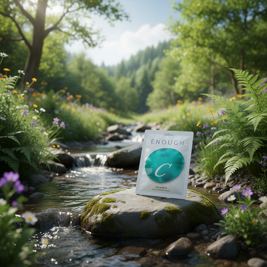 ENOUGH - Collagen 3X Moisture Brightening Sheet Mask - Kolagenová hydratační rozjasňující plátýnková maska - 25 g