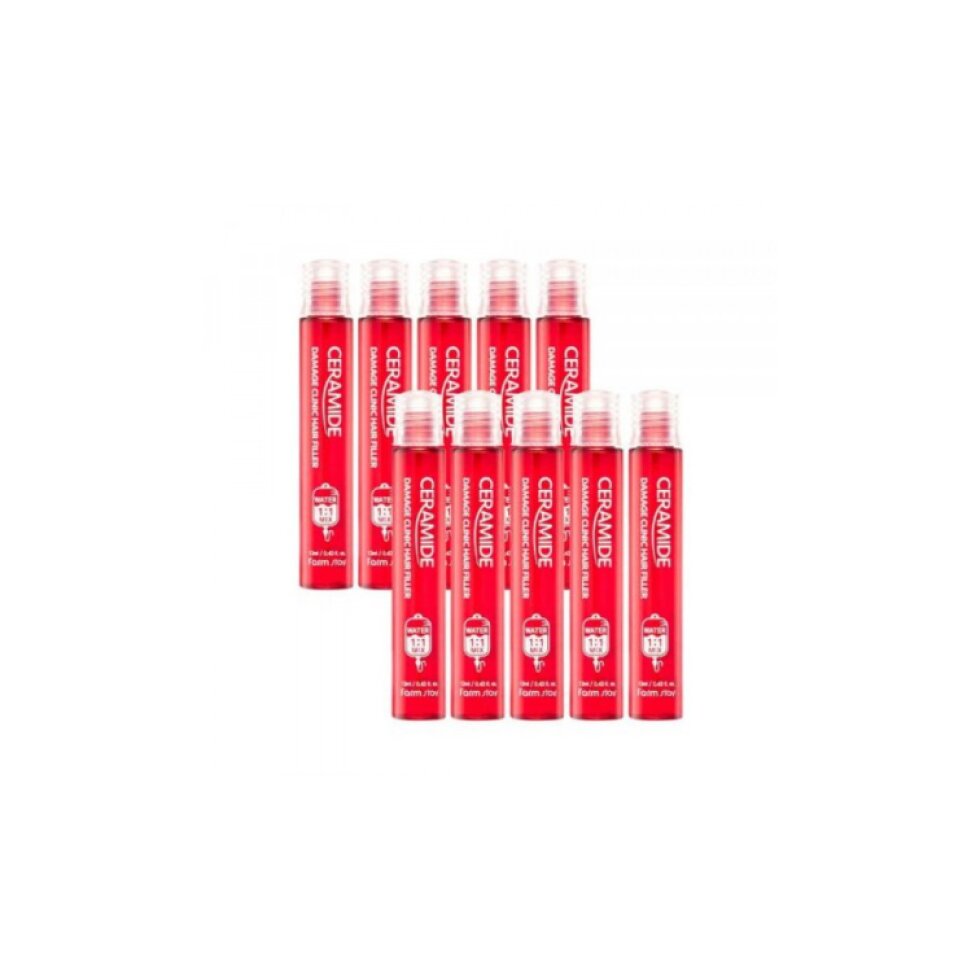 Farm Stay - Ceramide Damage Clinic Hair Filler - Opravné ampule na vlasy s ceramidy - 1ks