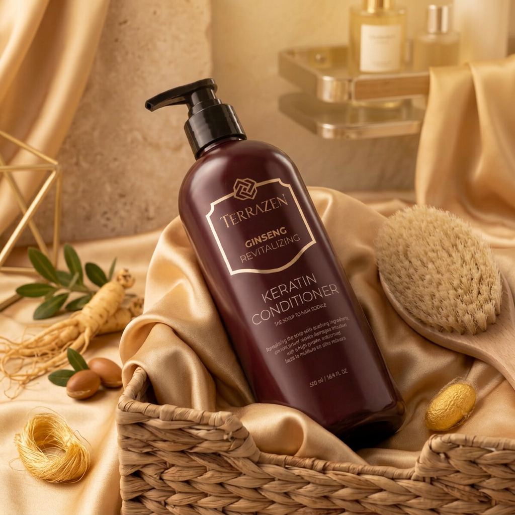 TERRAZEN - Ginseng Revitalizing Keratin Conditioner - Luxusní vlasový kondicionér - 500 ml