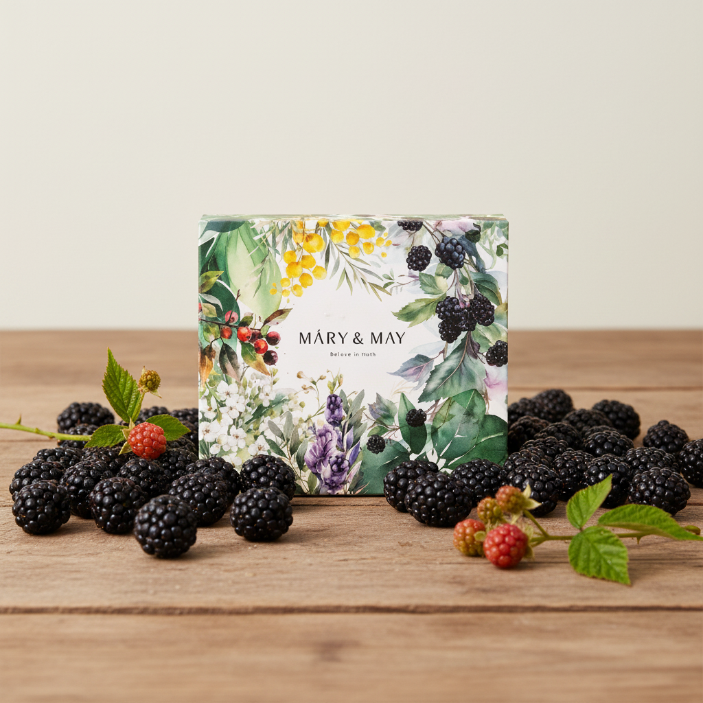 Mary & May - Soothing Gel Cream + Idebenone Blackberry Cram Duo Set - Zklidňující gelový krém + krém s idebenonem a ostružinou dárková sada - 2x 100 ml