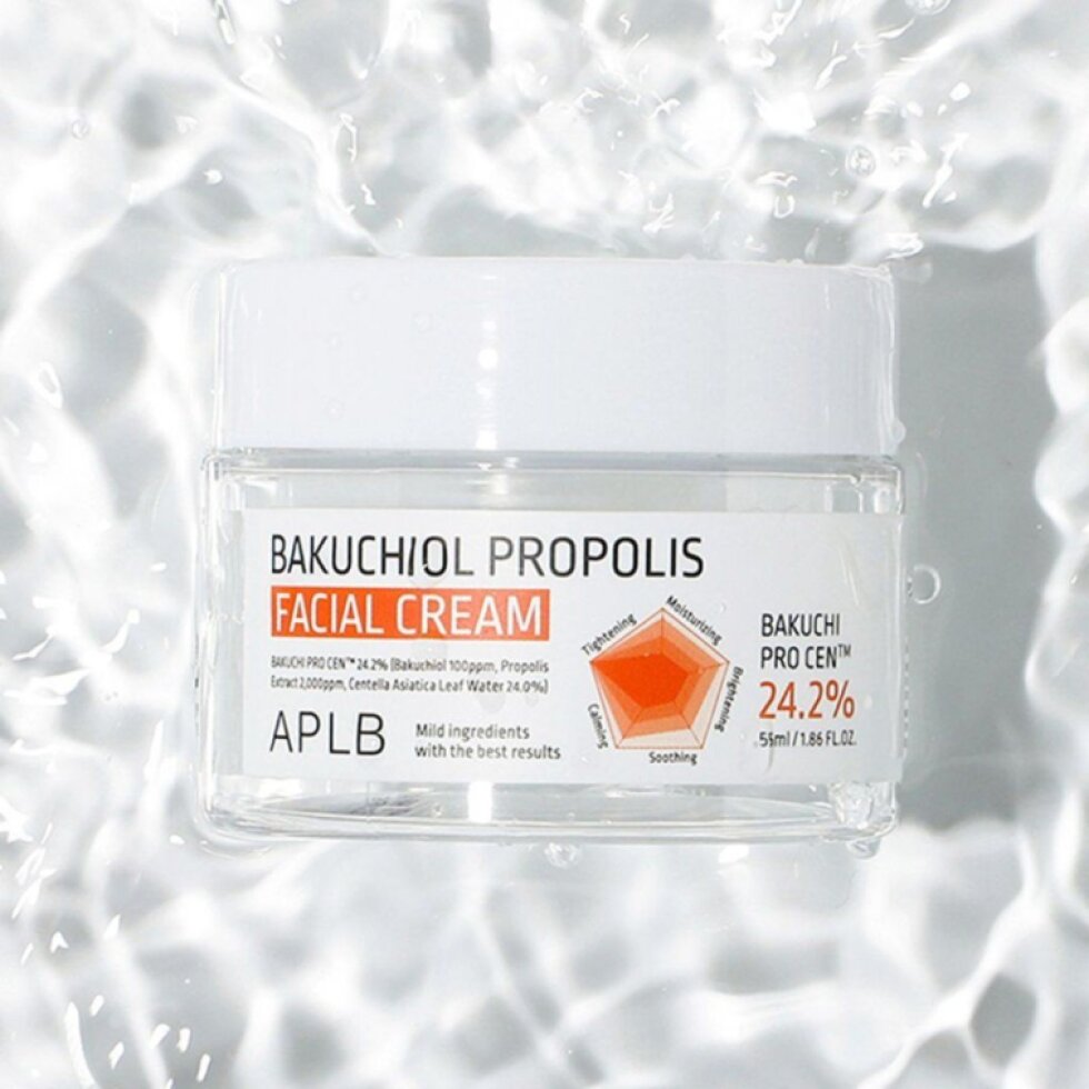 APLB - Bakuchiol Propolis Facial Cream - Zpevňující krém s bakuchiolem a propolisem - 55 ml