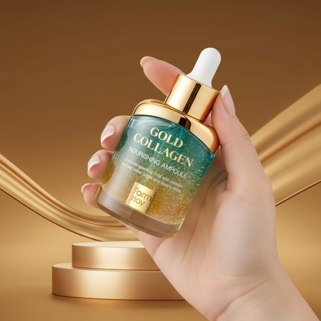 Farm Stay - Gold Collagen Nourishing Ampoule - Vyživující kolagenová ampule /sérum - 35 ml