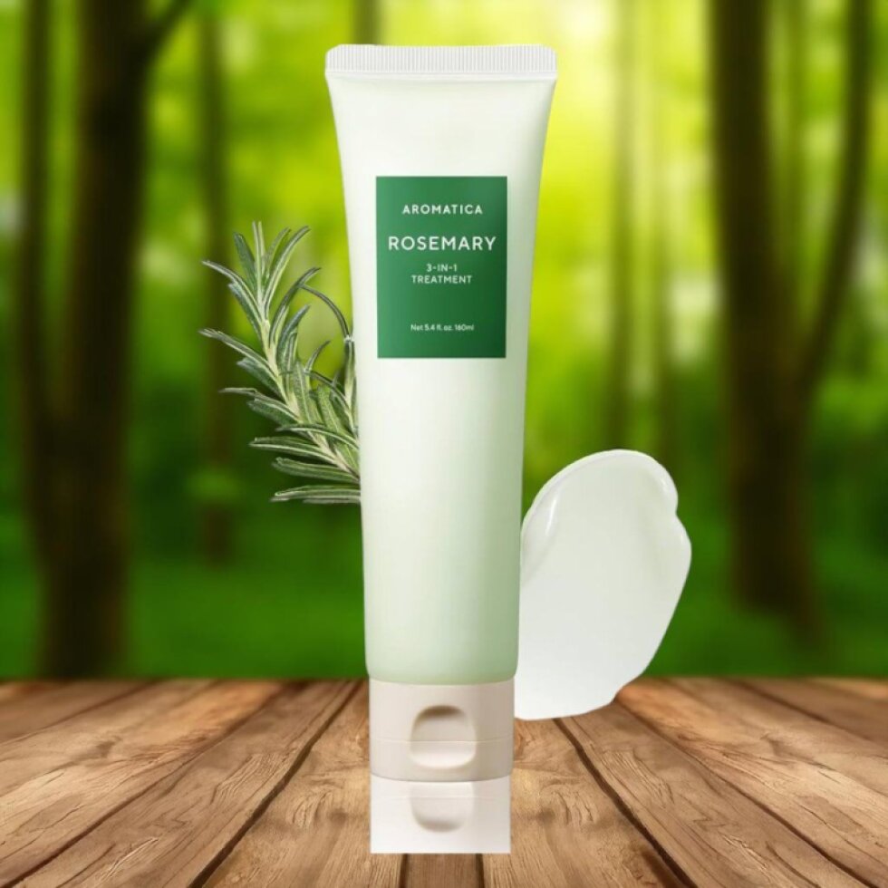 AROMATICA - Rosemary 3-in-1 Treatment - Posilující maska na vlasy s rozmarýnem - 160 ml