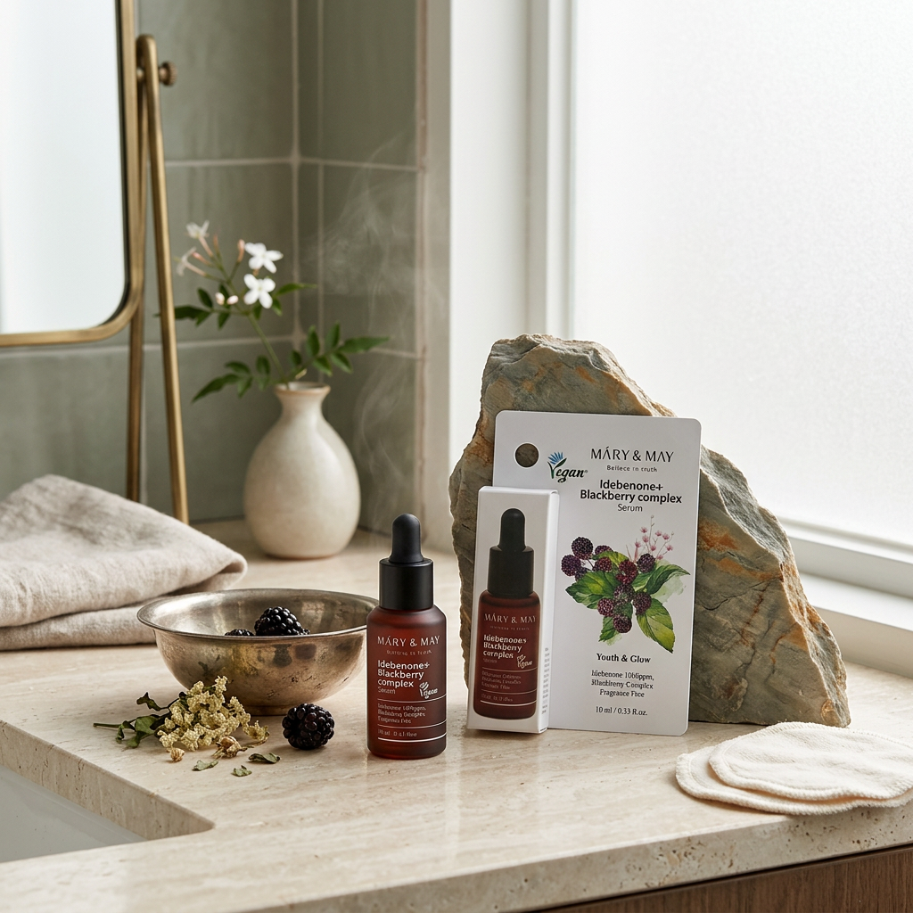 Mary & May - Idebenone + Blackberry Complex Serum Seoul Edition - Sérum s idebenonem a komplexem z ostružin - 10 ml