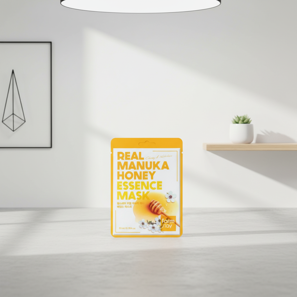 Farm Stay - Real Manuka Honey Essence Mask - Hydratační a rozjasňující plátýnková maska s medem - 1 ks