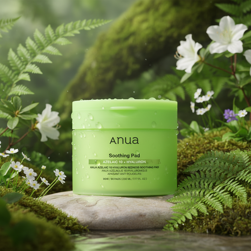 ANUA - Azelaic 10 Hyaluron Redness Soothing Pad - Zklidňující tamponky s kyselinou azalaovou a centellou - 90 ks