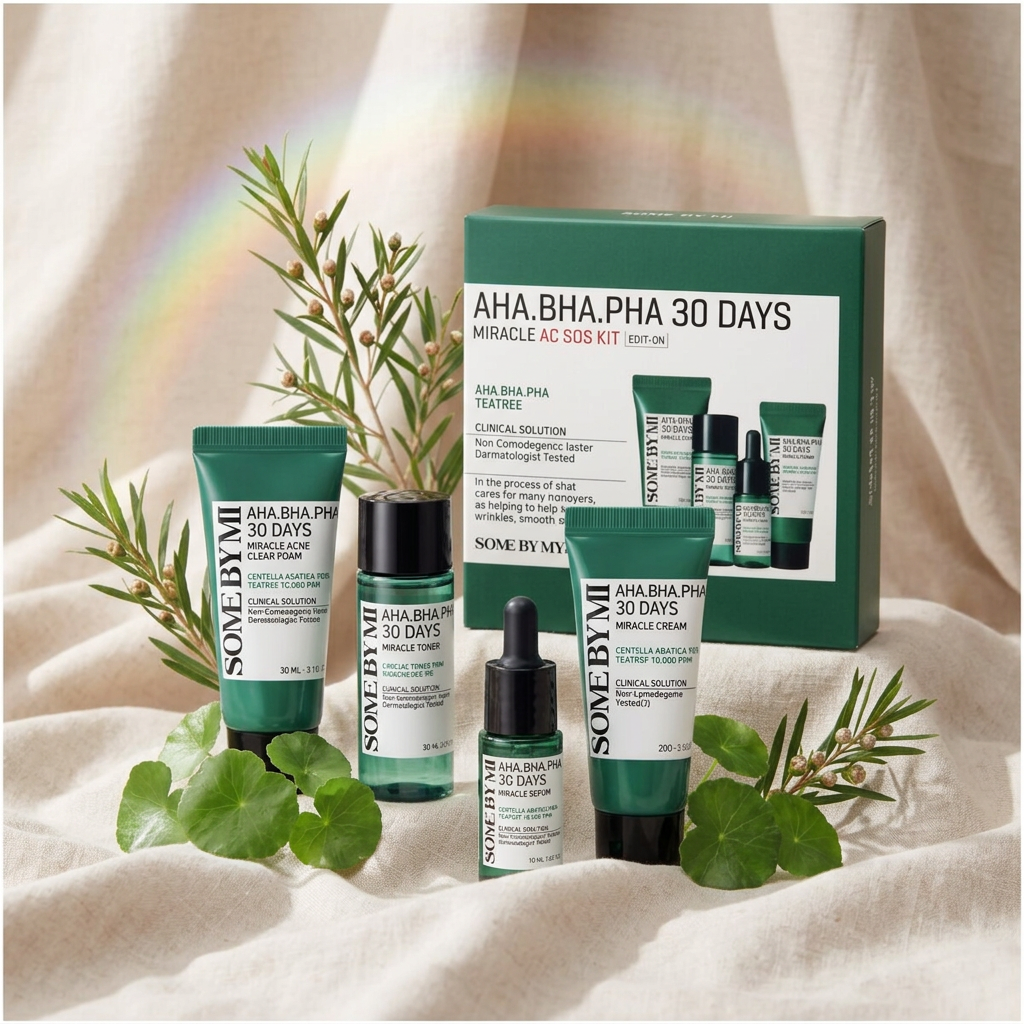 SOME BY MI - Aha-Bha-Pha 30 Days Miracle Ac S.O.S Kit - Sada s AHA, BHA a PHA kyselinami pro čistou pleť
