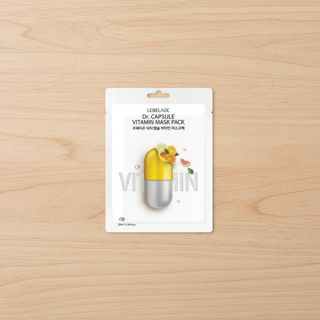 LEBELAGE - Capsule Vitamin Mask Pack - Vitamínová plátýnková maska - 28 ml