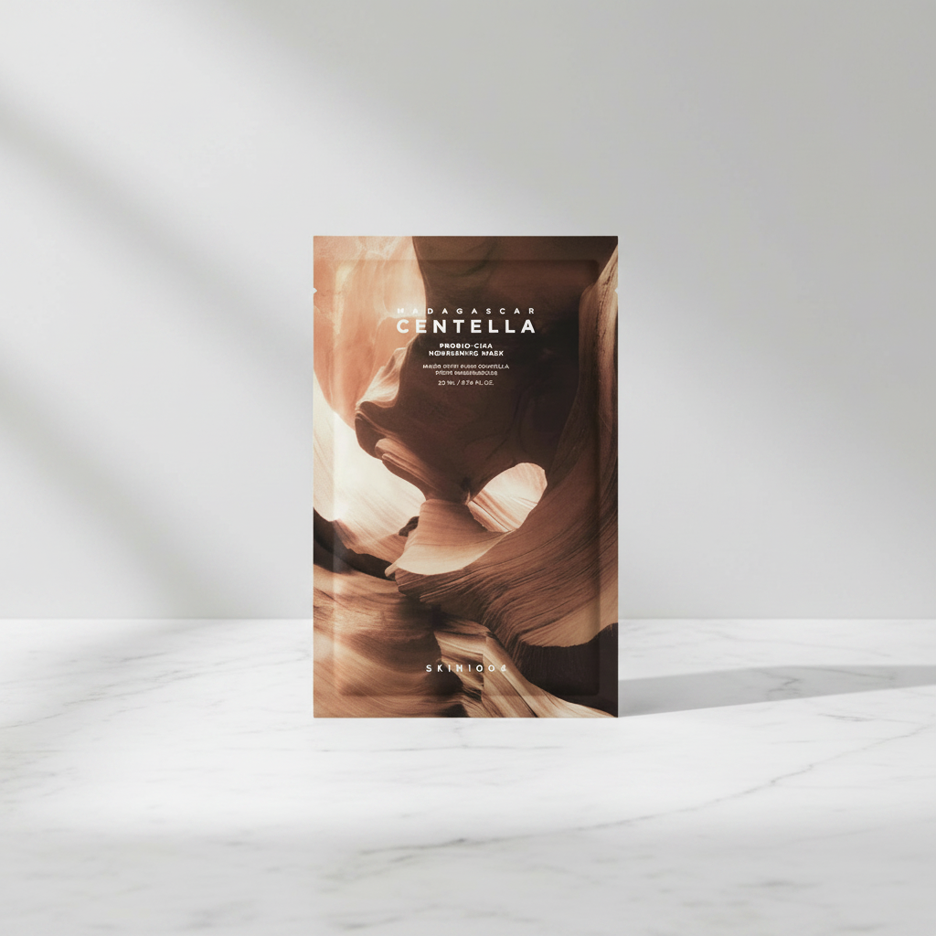 SKIN1004 - Madagascar Centella Probio-Cica Nourishing Mask - Zklidňující plátýnková maska s centellou a probiotiky - 22 ml