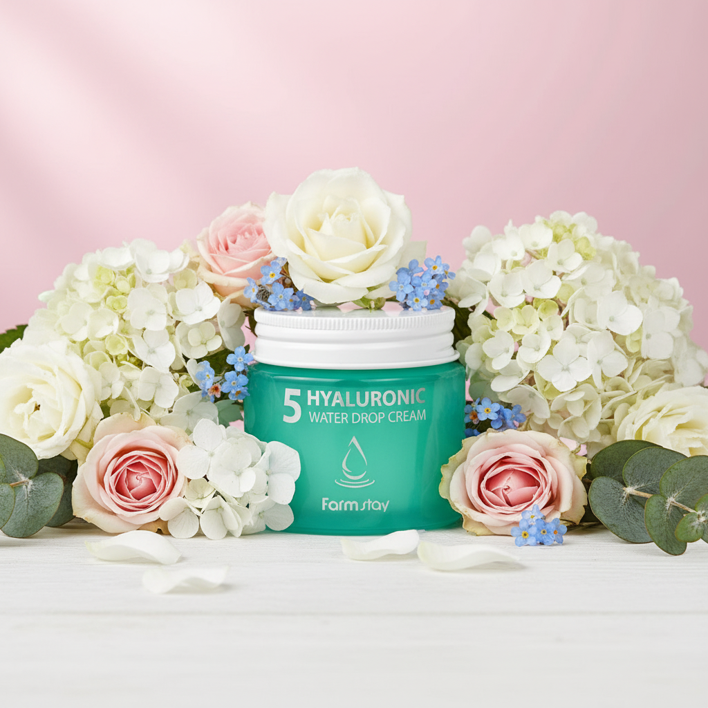 Farm Stay - Hyaluronic 5 Water Drop Cream - Hydratační krém - 80ml