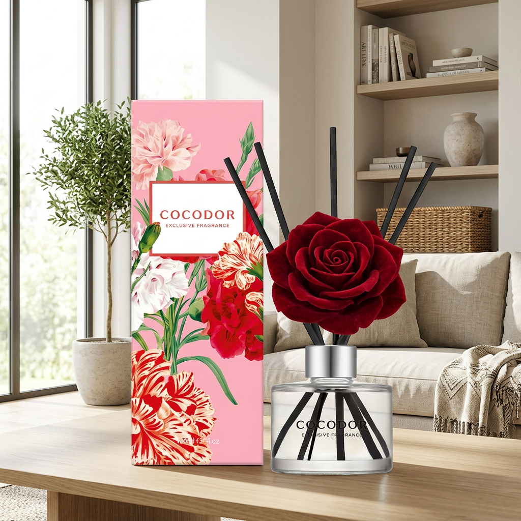 COCODOR - Carnation Diffuser Rose Perfume - Difuzér s karafiátem a vůní růže - 120 ml