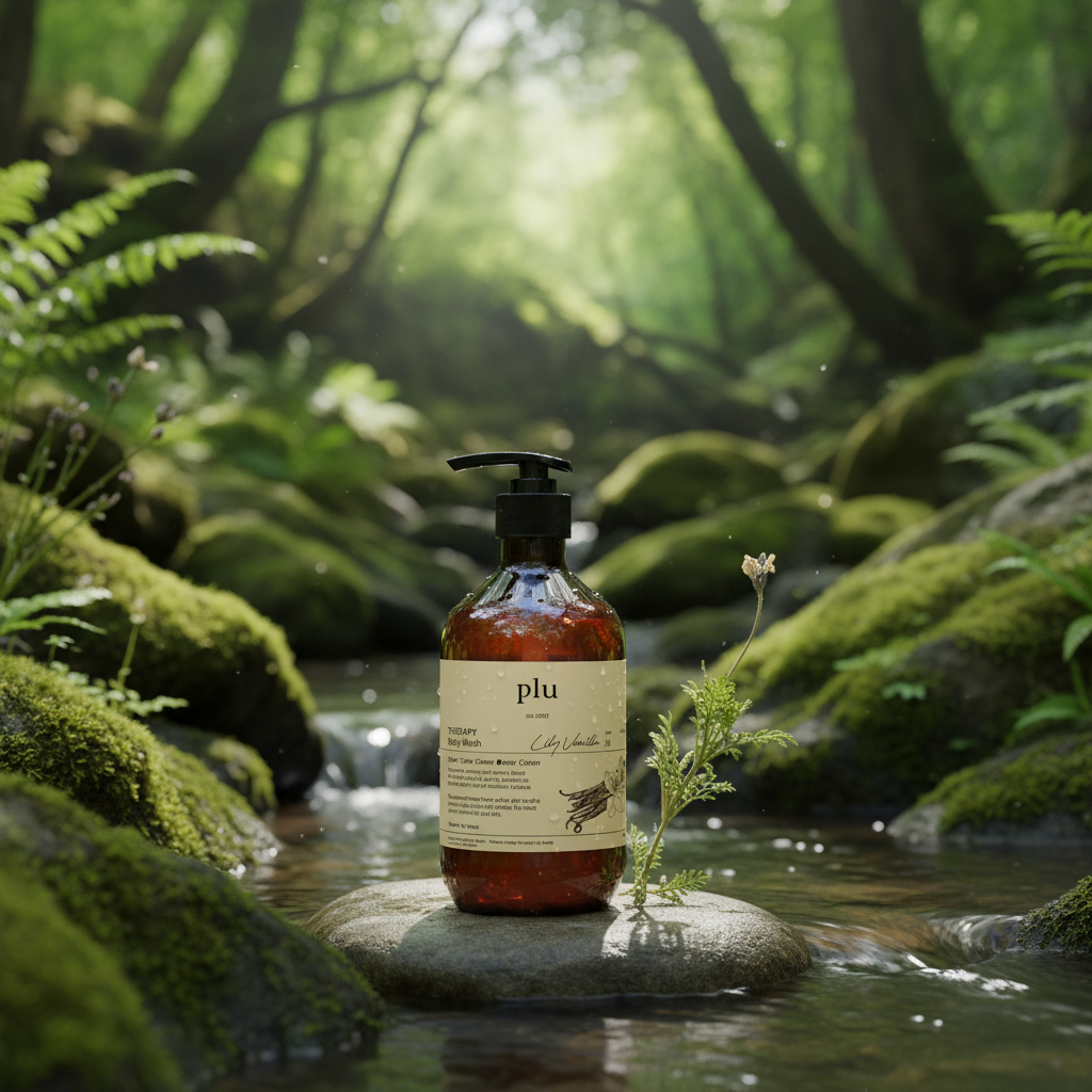 PLU - Aroma Body Wash Lily Vanilla - Aromatický sprchový gel s lilií a vanilkou - 500 ml