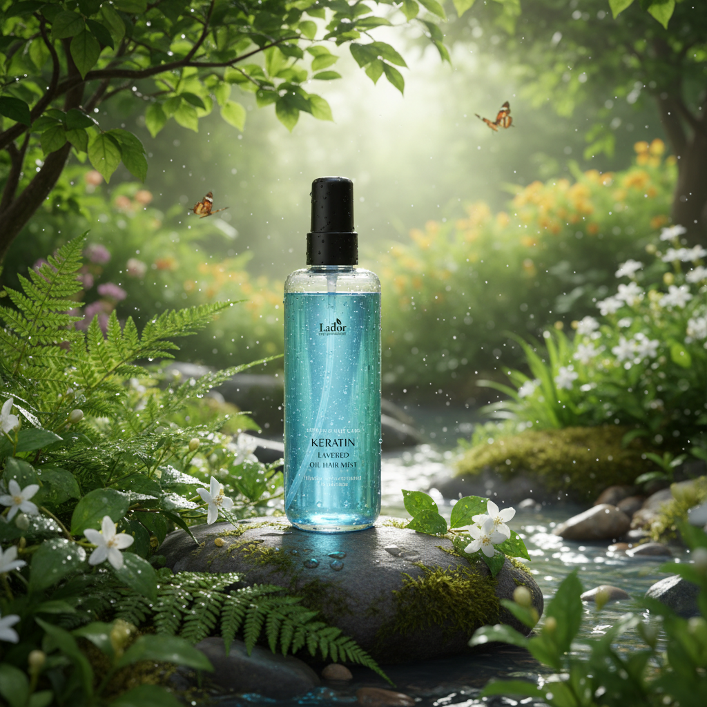 Lador - Keratin Layered Oil Mist - Dvoufázový keratinový sprej na vlasy - 130 ml