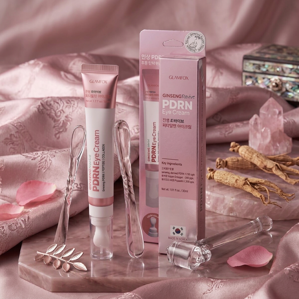 GLAMFOX - Ginseng Revive PDRN Eye Cream - Obnovující oční krém se ženšenem a PDRN - 30 ml