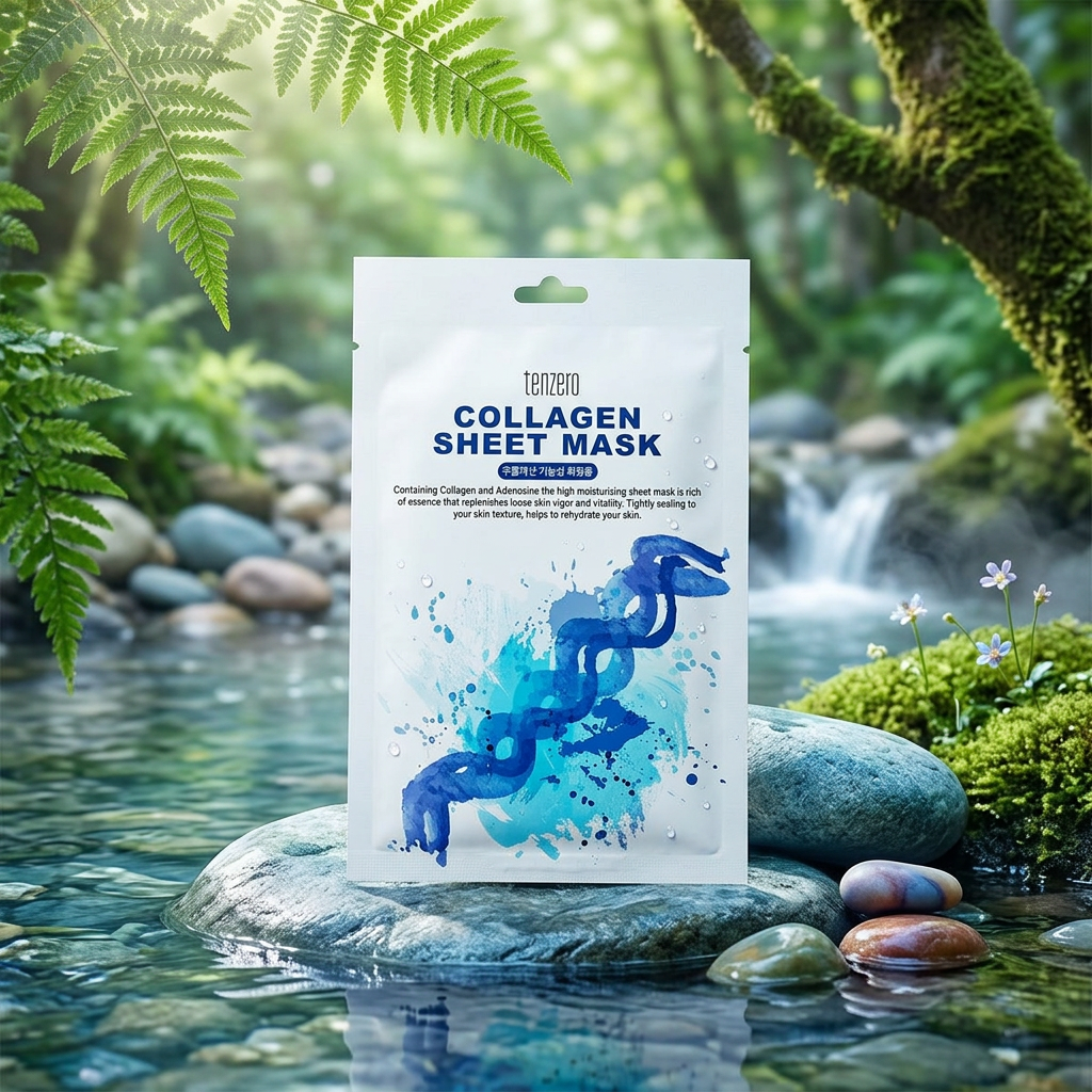 TENZERO - Collagen Sheet Mask - Plátýnková maska s kolagenem - 25 ml