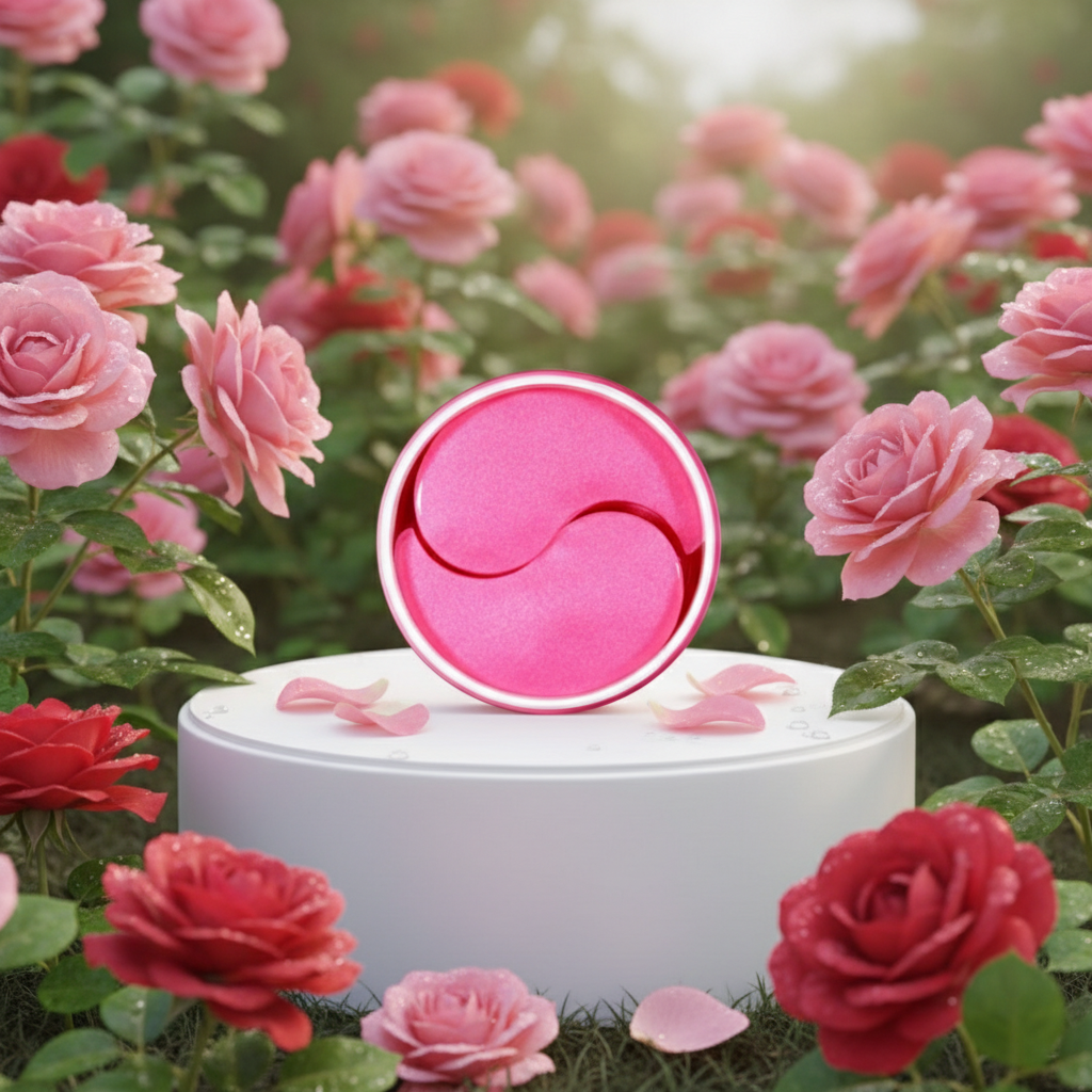 MEDI-PEEL - Hyaluron Rose Peptide 9 Ampoule Eye Patch - Hydratační a vyživující hydrogelové polštářky pod oči - 60ks