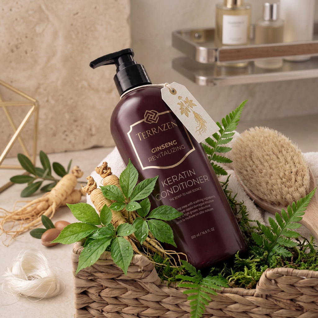 TERRAZEN - Ginseng Revitalizing Keratin Conditioner - Luxusní vlasový kondicionér - 500 ml
