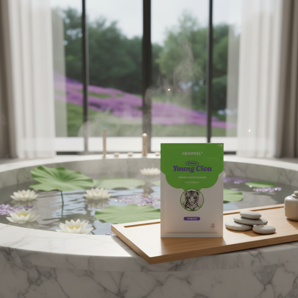 MEDI-PEEL - Young Cica PDRN Trouble Soothing Mask - Zklidňující maska Young Cica s PDRN pro problematickou pleť - 25 ml