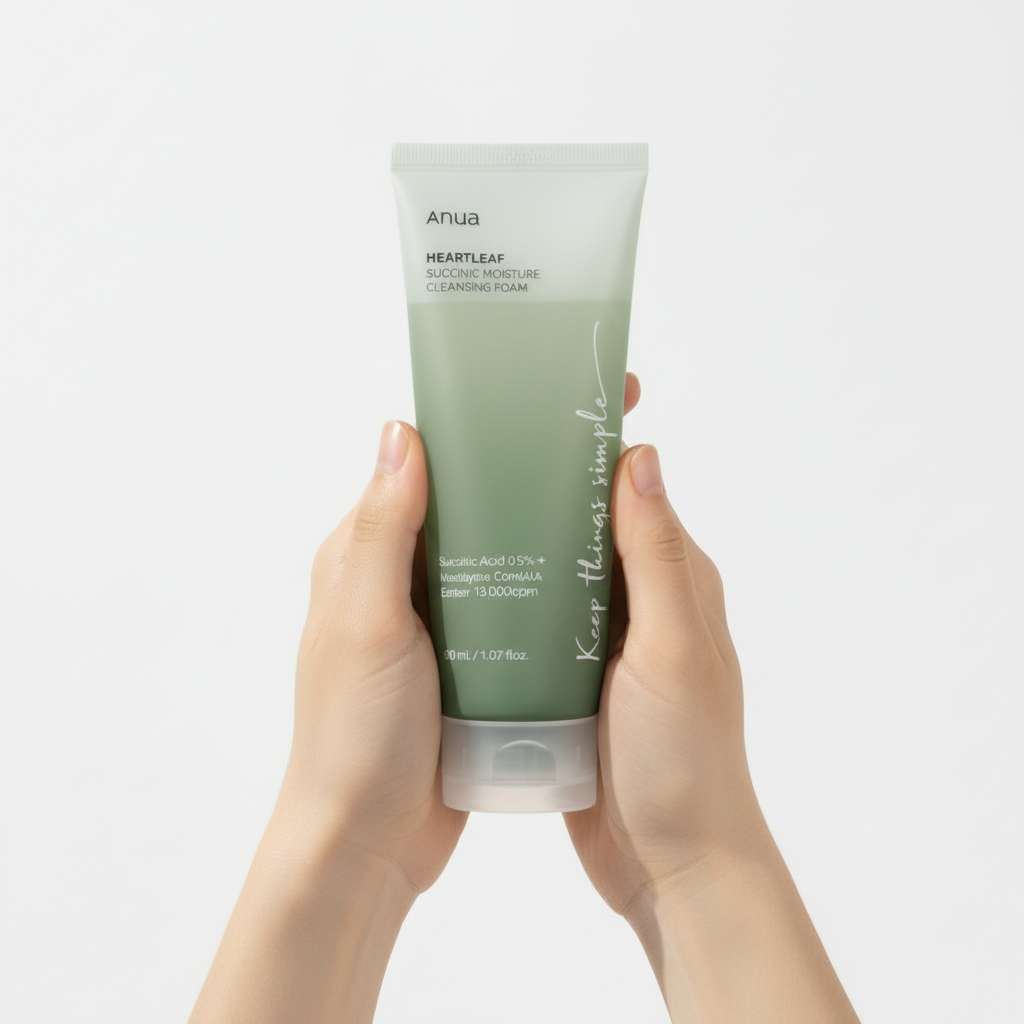 ANUA - Heartleaf Succinic Moisture Cleansing Foam - Hydratační čisticí pěna - 150 ml