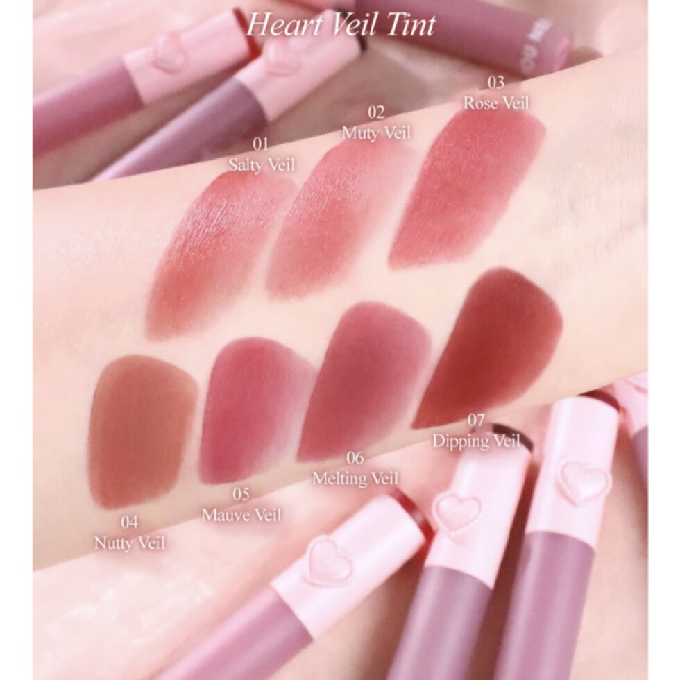 YNM - Heart Veil Tint 06 Melting Veil - Tónovací balzám na rty 06 Melting Veil - 2,5 g