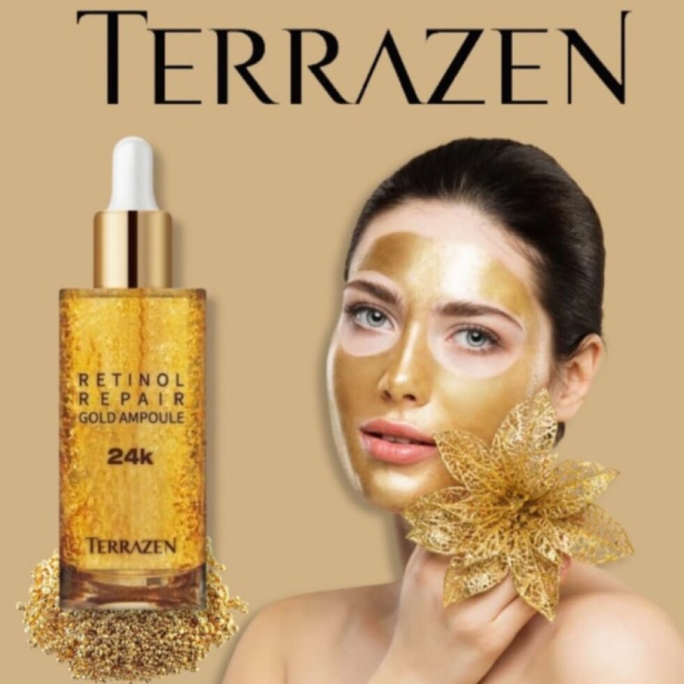 TERAZZEN - Retinol Repair Gold Ampoule - Omlazující sérum s retinolem a zlatem - 50 ml